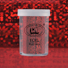 CNI Фольга № 012 красные точки 3*100см